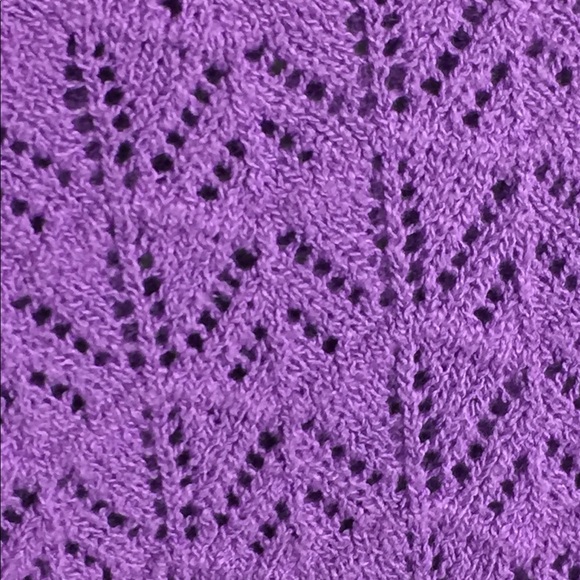 Jjill Purple Pointelle sweater - Picture 6 of 8